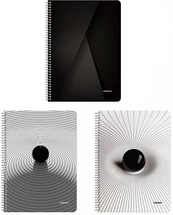 Logigraf Spiral Notebook Ruled A4 90 Sheets 3 Subjects Wirelock Multicolour 1pcs (Μiscellaneous colours)
