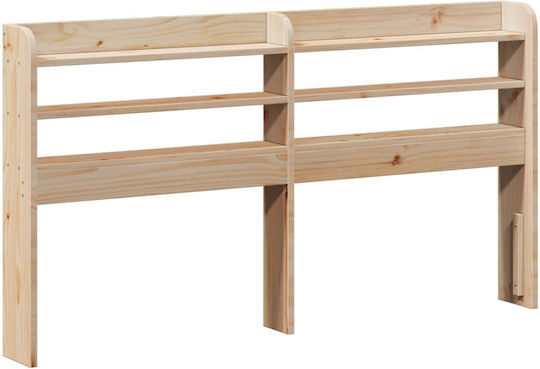 vidaXL Kopfstützen Für Betten Hölzernes Beiges 160x82cm