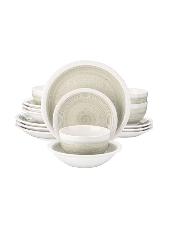 Set de Farfurii Ceramic Bej 48buc 6151005879895