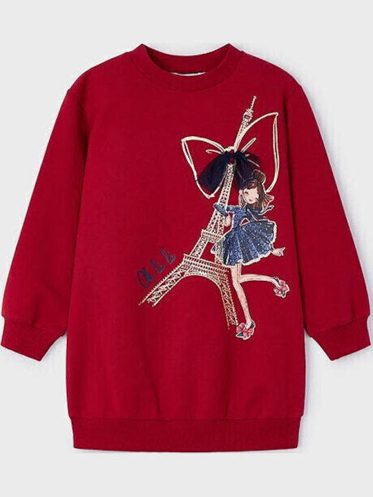 Children's Dress Sweatshirt Long Sleeve Red
