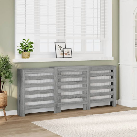 vidaXL Husă Pentru Radiator Din PAL Gri 205x21.5x83.5cm