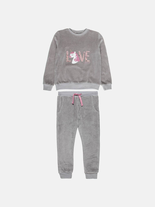 Alouette Kids Sweatpants Set Gray 2pcs