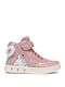 Skylin Παιδικά Sneakers High με Σκρατς Ροζ