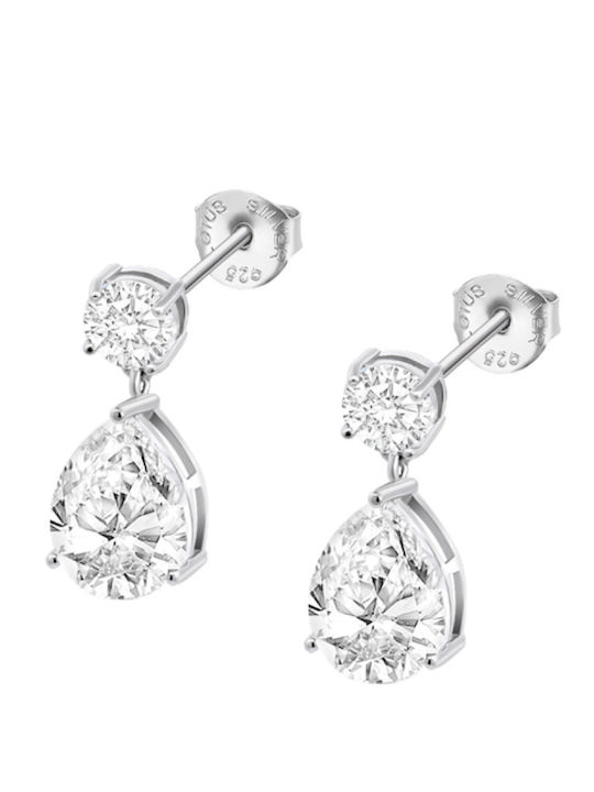 Lotus Watches Earrings made of Silver with Stones Lotus Watches Earrings made of Silver with Stones