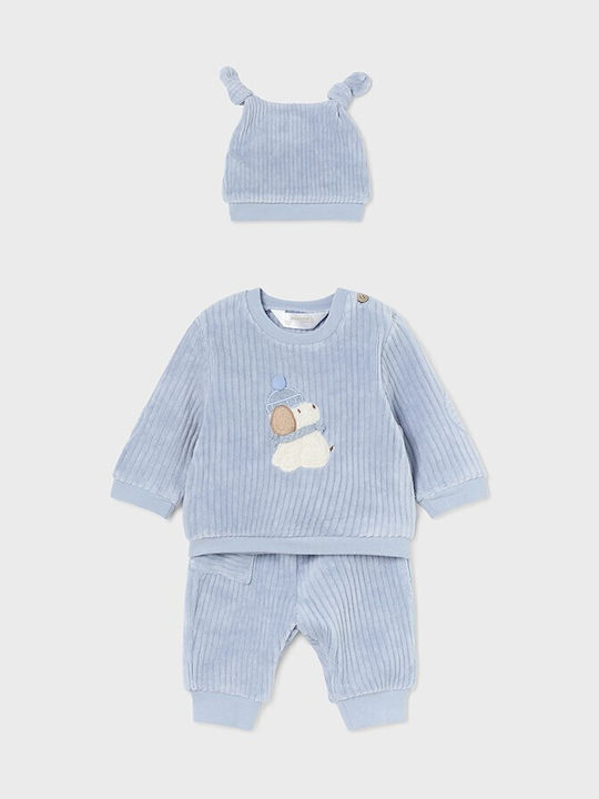 Mayoral Kids Set with Pants Winter 2pcs Light Blue