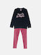 Joyce Kids Set with Leggings Winter 2pcs Blue Los Angeles