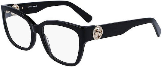 Longchamp Plastic Eyeglass Frame Black LO2712 001