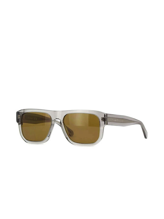 Calvin Klein Sonnenbrillen mit Gray Rahmen und Braun Linse CKJ24607S 057