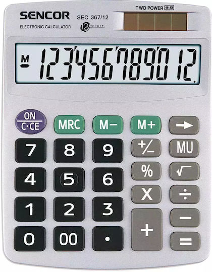 Sencor Calculator Pocket in Gray Color 1pcs