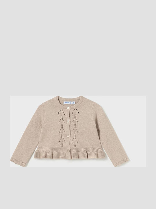 Kinderstrickjacke Gestrickt Beige