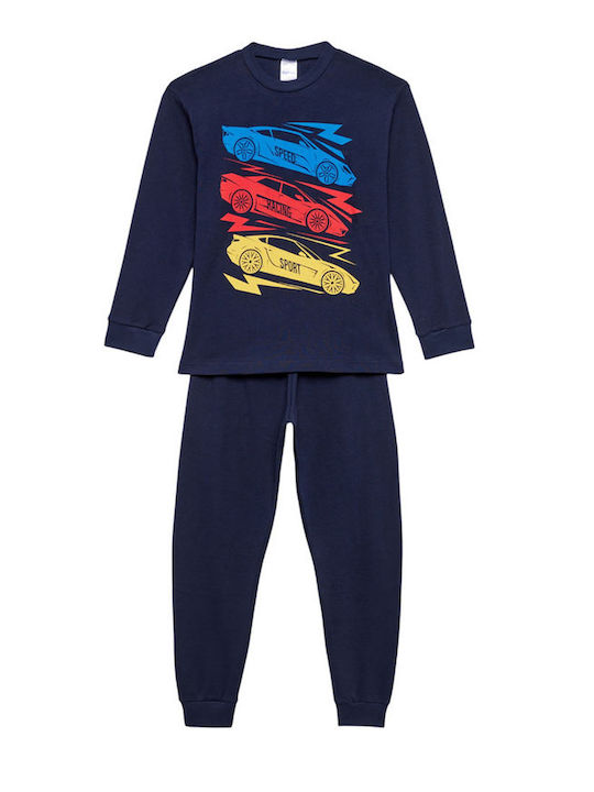 Pretty Baby Παιδική Πιτζάμα Χειμωνιάτικη Navy Μπλε