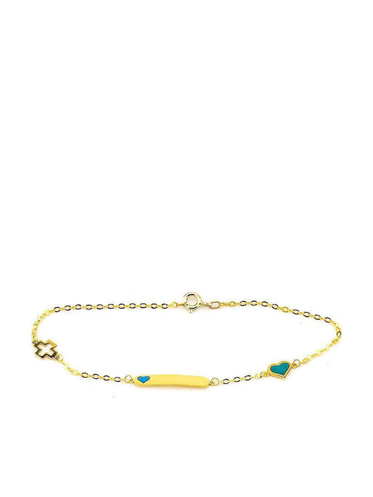 Goldsmith Kids Bracelet ID from Silver with Heart
