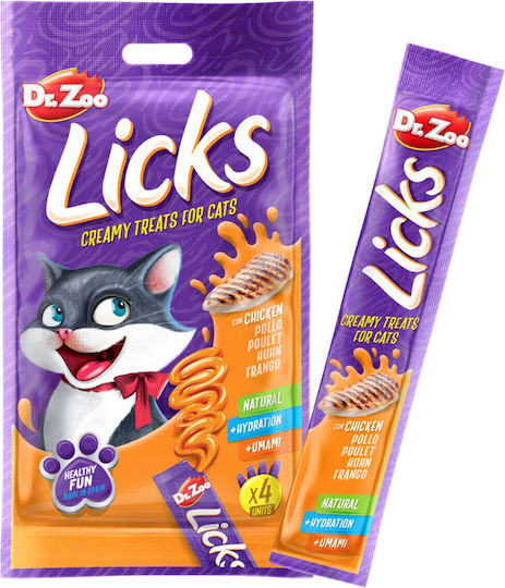 Dr. Zoo Chicken Treats For Cat 4pcs 15gr