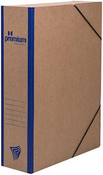 Premium Кутия за файлове с ластик 36x8x26см. Син 1бр Premium Кутия за файлове с ластик 36x8x26см. Син 1бр