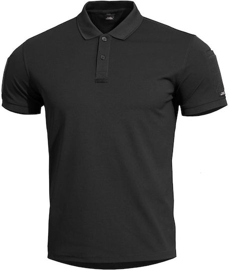Pentagon Μπλούζα Polo σε Μαύρο χρώμα