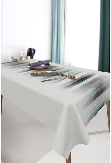 Saint Clair 1048 Fleckabweisendes Petrol Blau 145x145cm