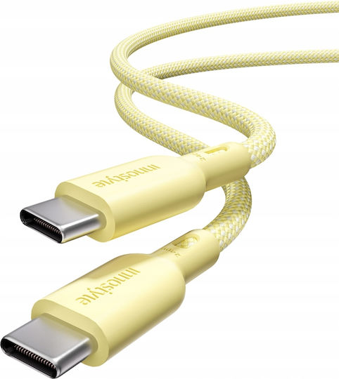 Innostyle USB 2.0 Kabel USB-C männlich - USB-C 240W PD Gelbe 2m ICC240YE