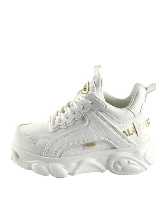 Γυναικεία Chunky Sneakers White Croco