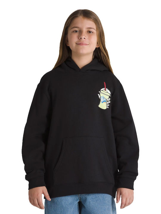 Vans Kids Sweatshirt with Hood and Pocket Black