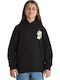 Kids Sweatshirt with Hood and Pockets Black