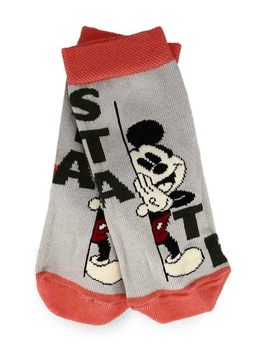 Disney Kids' Socks Mickey Mouse Gray