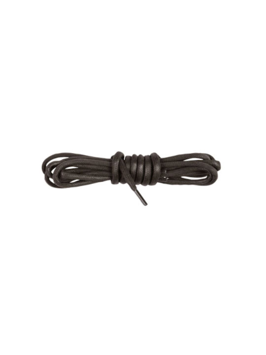 Brown Round Waxed Strong Shoelaces 90cm