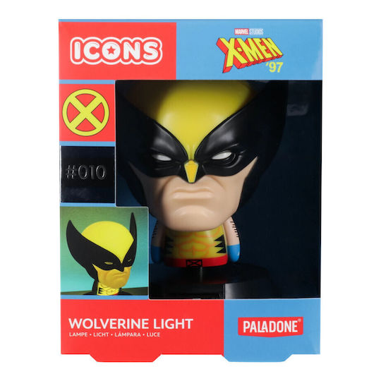 Paladone Παιδικό Φωτιστικό Γραφείου Wolverine Light Πολύχρωμο 11x11x14εκ.