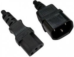 JT1125/1121 IEC C13 - IEC C14 Cable 3m Μαύρο 02.005.0068 JT1125/1121 IEC C13 - IEC C14 Cable 3m Μαύρο 02.005.0068
