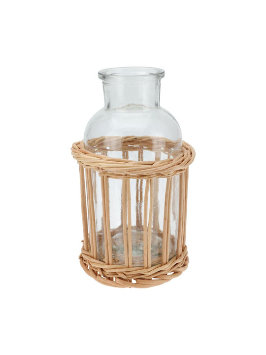 Vază Decorativă Sticlă Transparent 21cm 1buc