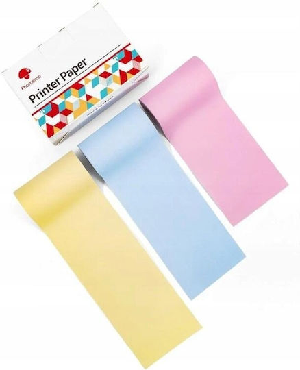 Phomemo Paper Insert Colorful 3x Roll 53mm Phomemo T02/m02 Pro M02x Q12-rmypb