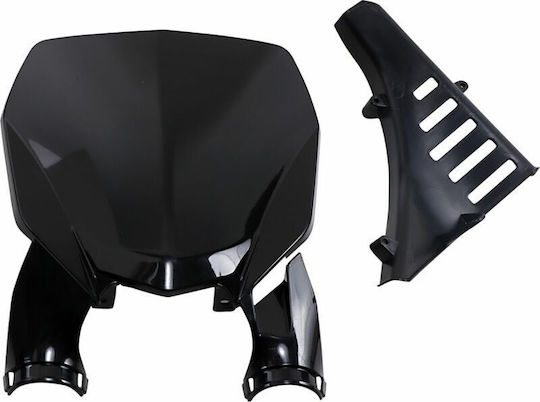 UFO Enduro Motorcycle Handlebar Mask for Yamaha YZ 125 Black 1pcs