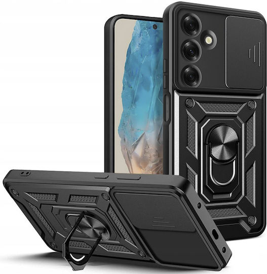 Tech-Protect Camshield Pro Back Cover Tempered Glass Black (Samsung Galaxy M35)