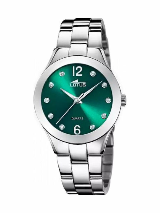 Lotus Watches Ρολόι Μπαταρίας με Μεταλλικό Μπρασελέ Lotus Watches Ρολόι Μπαταρίας με Μεταλλικό Μπρασελέ