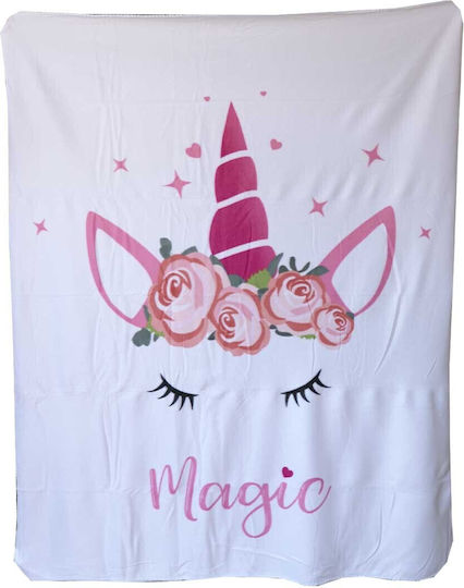 Pătură Fleece Albă 130x160cm