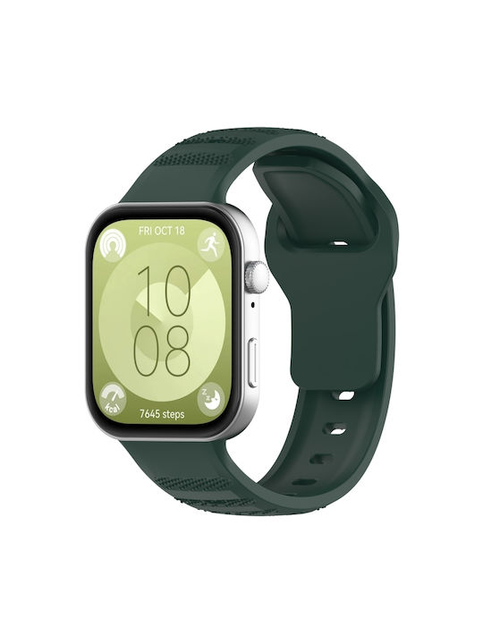 Wavy Dot Texture Λουράκι Σιλικόνης Πράσινο (Huawei Watch Fit 3)