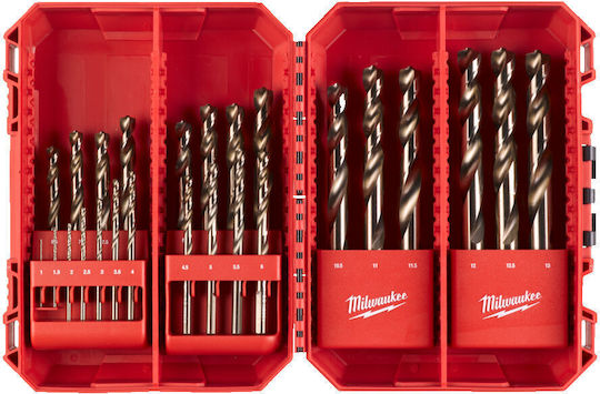 Milwaukee Satz 25 Diamantbohrer Cobaltium mit SDS Plus Schaft für Metall