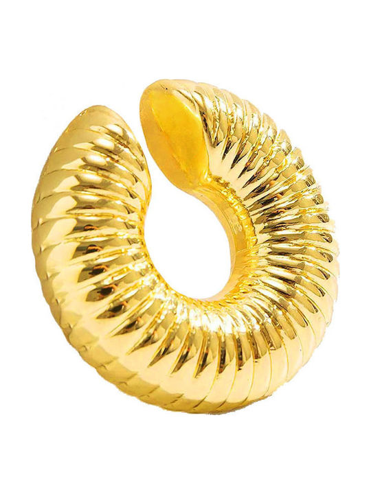 Theodora's Jewellery Single Earring Cuff made of Steel Gold Plated