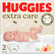 Huggies Πάνες με Αυτοκόλλητο Extra Care No. 2 για 3-6kg 58τμχ
