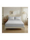 Casa Colori Bettlaken Super-Doppel mit Gummiband 160x200+30cm. Gray