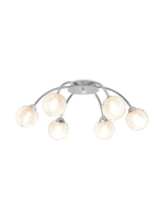 vidaXL Φωτιστικό Metal Ceiling Light with Integrated LED White