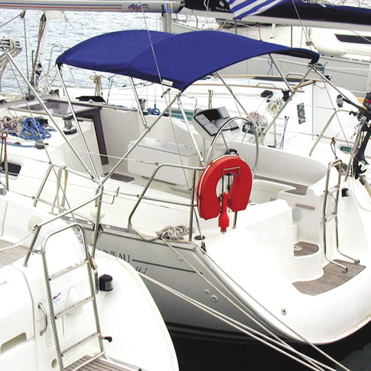 Lalizas Athens Stainless Steel Boat Canopy L180xW180xH155cm Blue