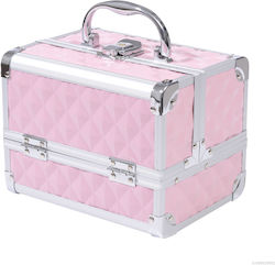 HomCom Cosmetic Case Pink H15xW20xD15cm