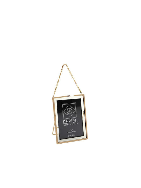 Espiel Metallischer Bilderrahmen mit Goldenem Rahmen