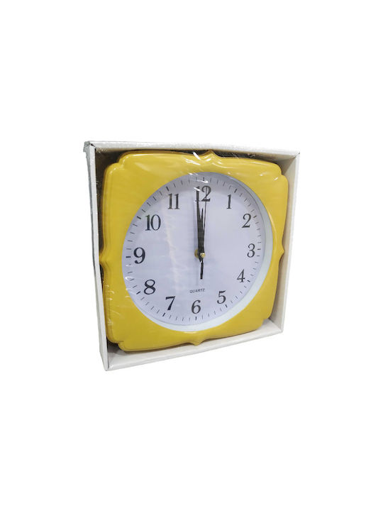 Wall Clock Yellow