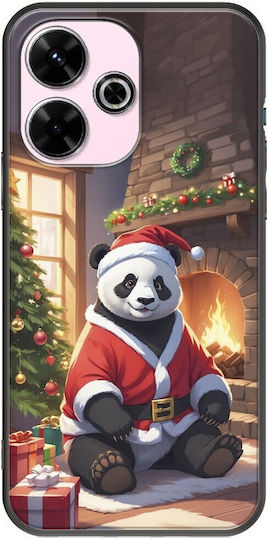 Animale de Crăciun Panda Xiaomi Redmi 13 4G Negru TPU Silicon Negru