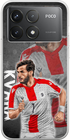 Euro 2024 Khvicha Kvaratskhelia Xiaomi Poco F6 Pro 5g Flexible Tpu Transparent Silicone