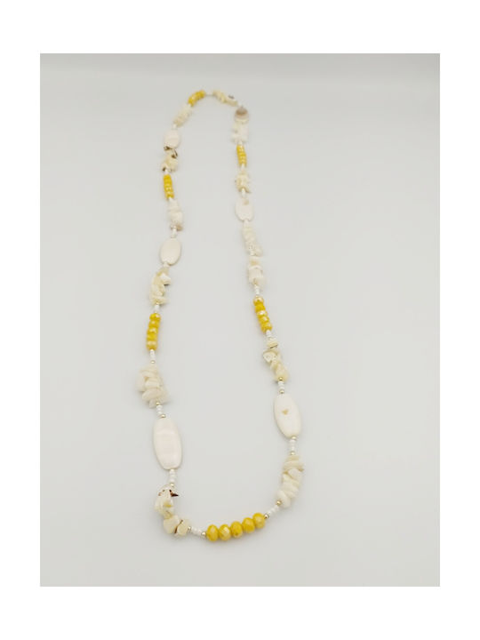 Kr-t25 Beaded Shell Necklace