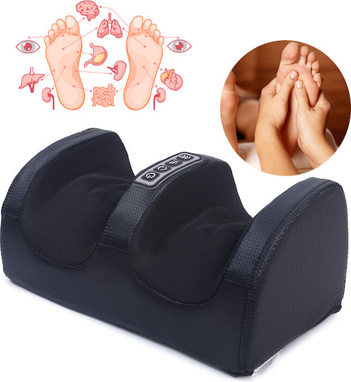 Massage Device for the Legs with Infrared Heat and Vibration Black