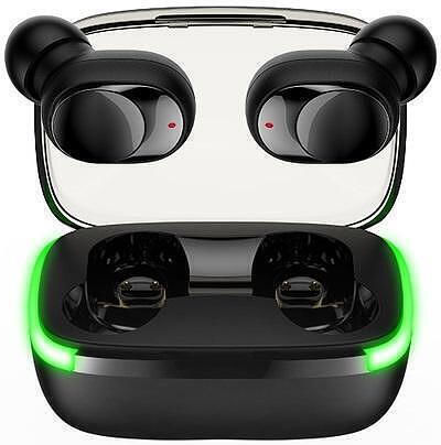 Nubi Y60 In-Ear Bluetooth-Freisprecheinrichtung Kopfhörer mit Schweißresistenz und Ladeetui Schwarz