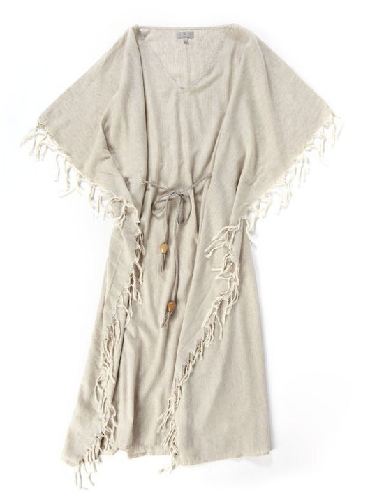 Charisma Damen Kaftan Strand Beige